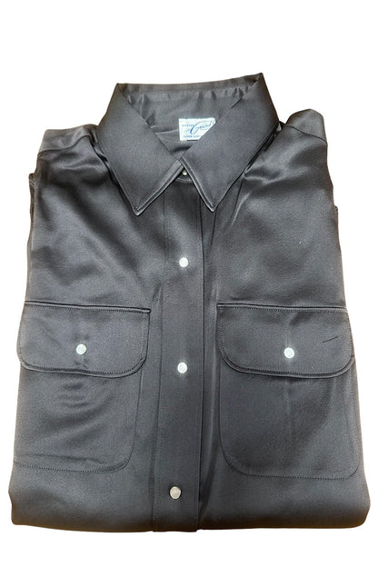 CHEMISE SOIE BOUTONS-PRESSION CHARCOAL 8079 CHARCOAL