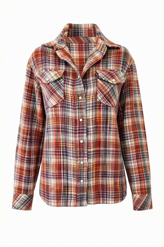 CHEMISE TARTAN CACHEMIRE VAR1 VAR1
