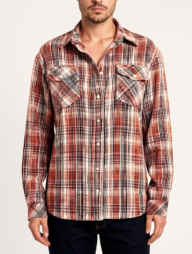 CHEMISE TARTAN CACHEMIRE VAR1 VAR1
