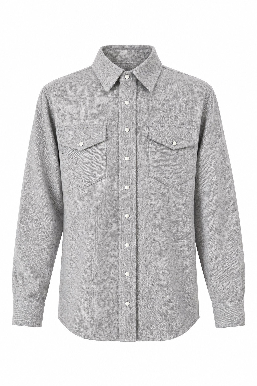 CHEMISE TISSÉE UNIE HOMME MED GREY 21028 MED GREY