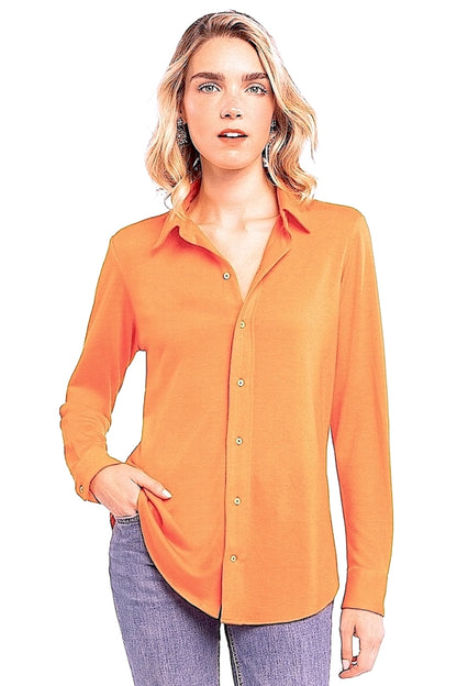 CHEMISE UNIE JERSEY ORANGE 55953 ORANGE