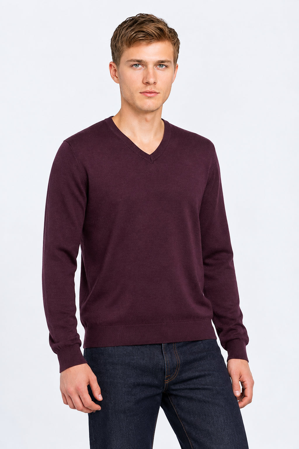 COL V FIN UNI CACHEMIRE-SOIE CAMEL 400009 CAMEL