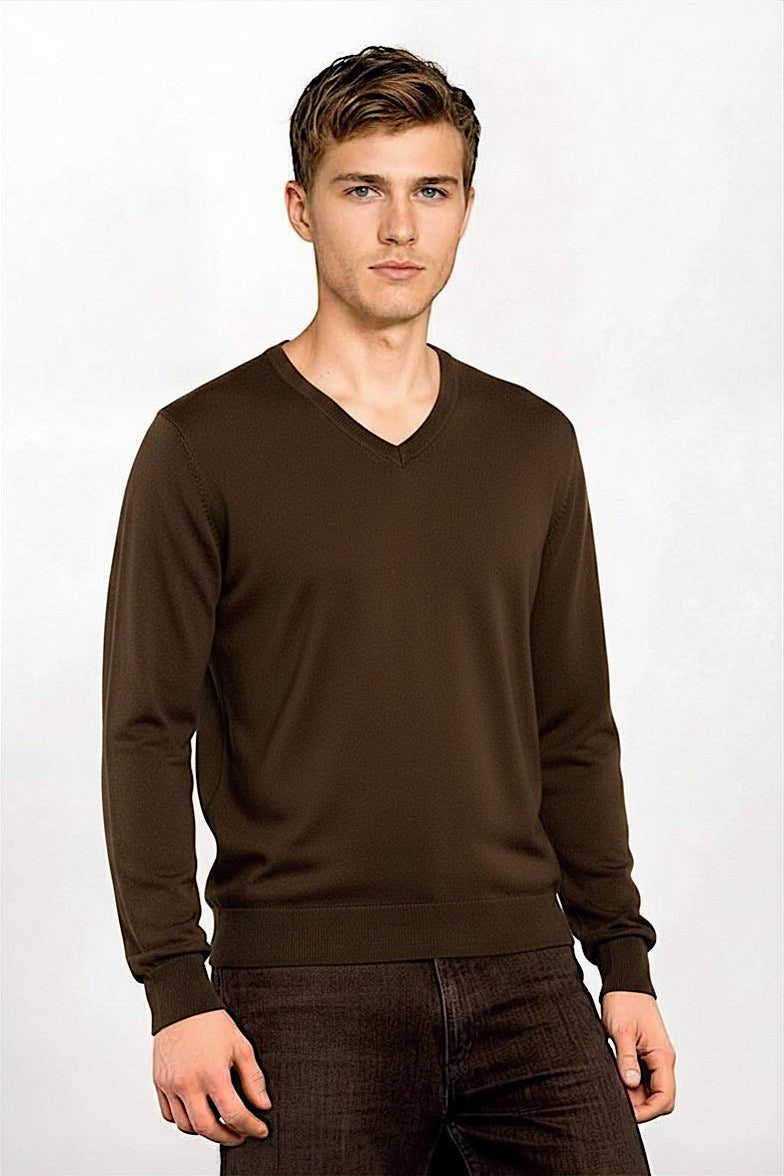 COL V FIN UNI CACHEMIRE-SOIE DK BROWN 20904 DK BROWN