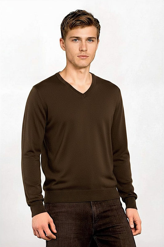 COL V FIN UNI CACHEMIRE-SOIE DK BROWN 20904 DK BROWN