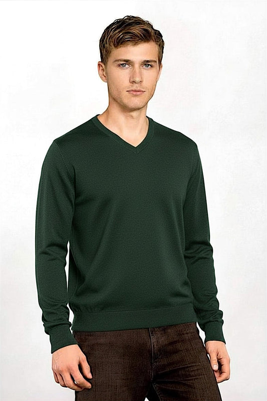 COL V FIN UNI CACHEMIRE-SOIE DK GREEN 20619 DK GREEN