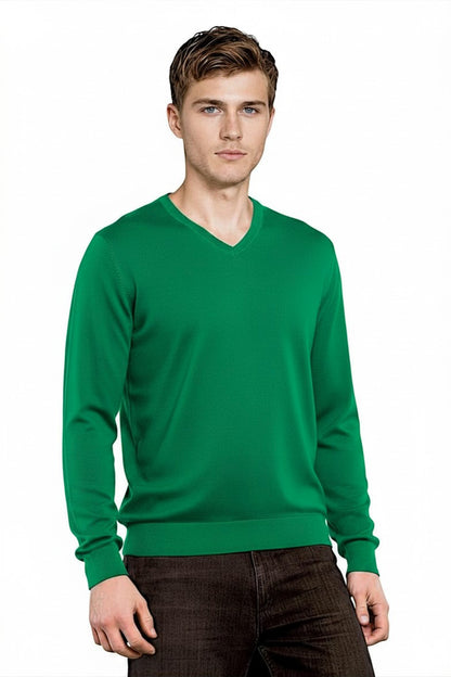 COL V FIN UNI CACHEMIRE-SOIE EMERALD 51636 EMERALD