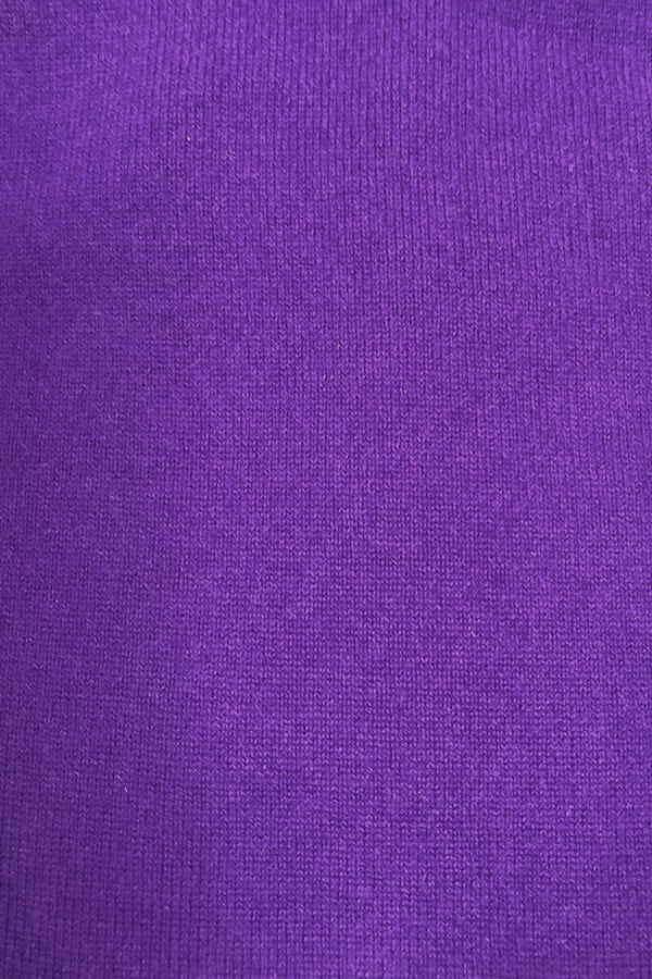 COL V FIN UNI CACHEMIRE-SOIE PURPLE 20327 PURPLE
