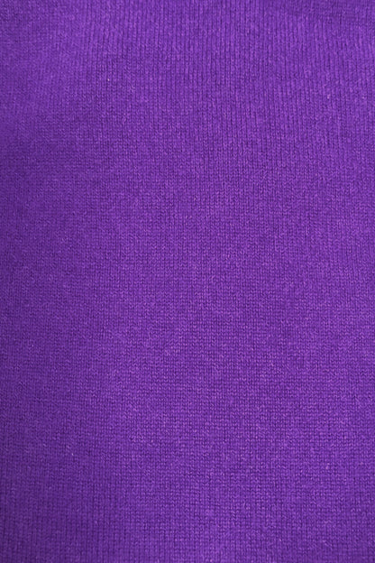 COL V FIN UNI CACHEMIRE-SOIE PURPLE 20327 PURPLE