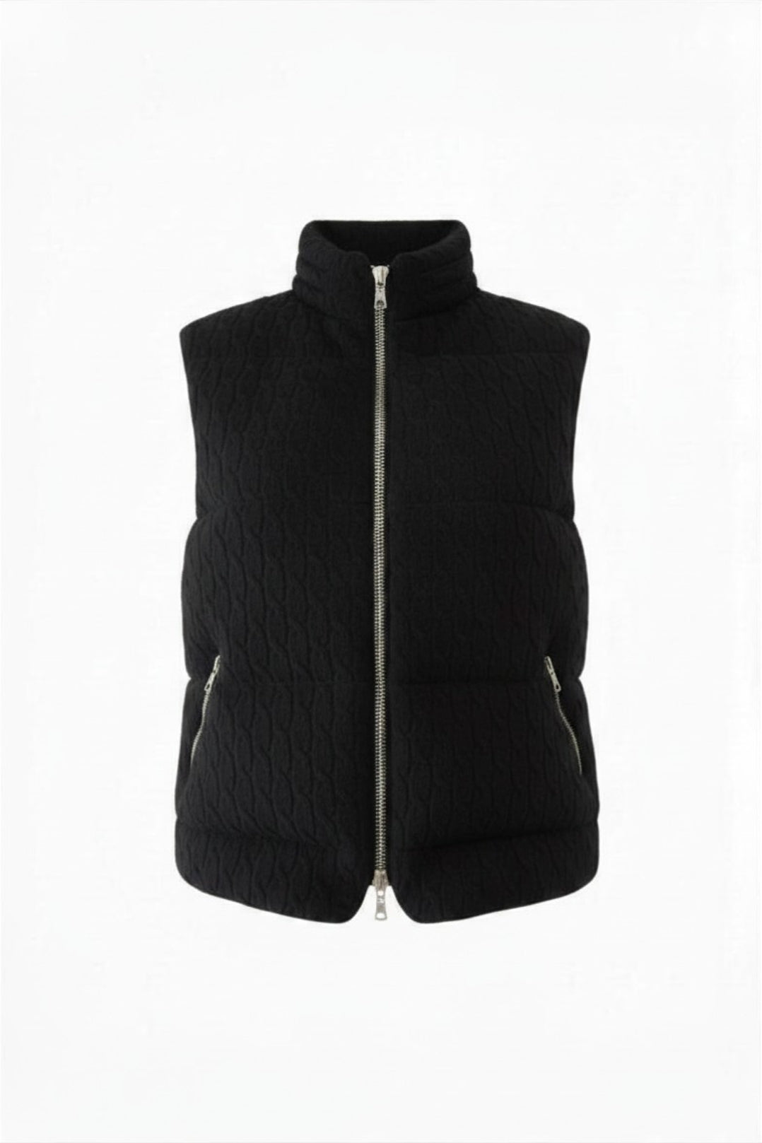 DOUDOUNE SANS MANCHE A TORSADE BLACK 8010 BLACK