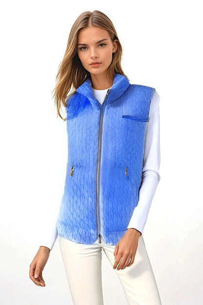 DOUDOUNE SANS MANCHE A TORSADE ROYAL BLUE 53630 ROYAL BLUE