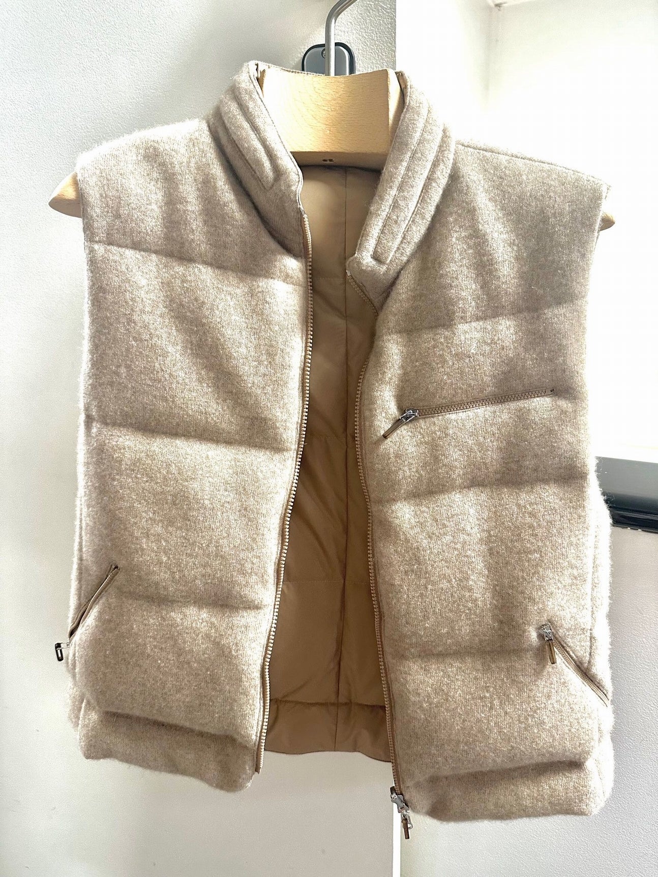 DOUDOUNE SANS MANCHES DK BROWN