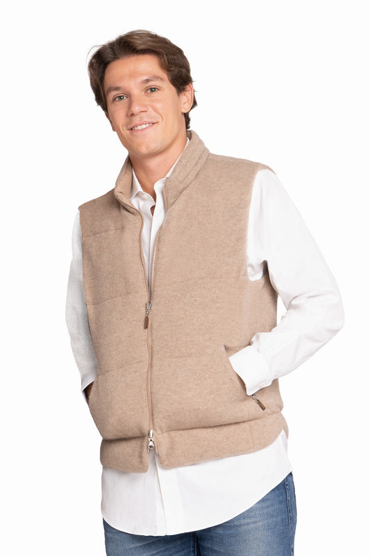 DOUDOUNE SANS MANCHES DK BROWN