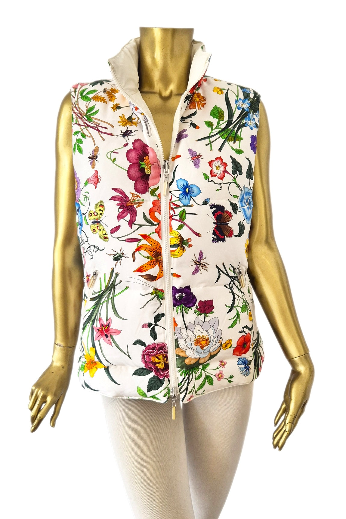 DOUDOUNE SS MANCHES SOIE IMPR VAR1