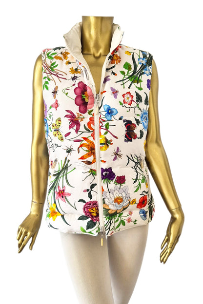 DOUDOUNE SS MANCHES SOIE IMPR VAR1