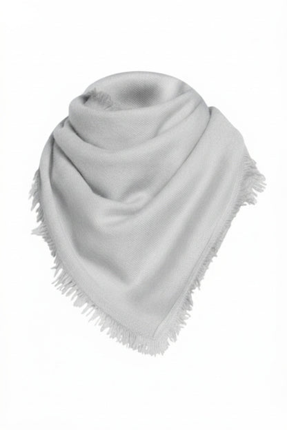 ÉCHARPE CACHEM. FINES FRANGES LT GREY 23231 LT GREY