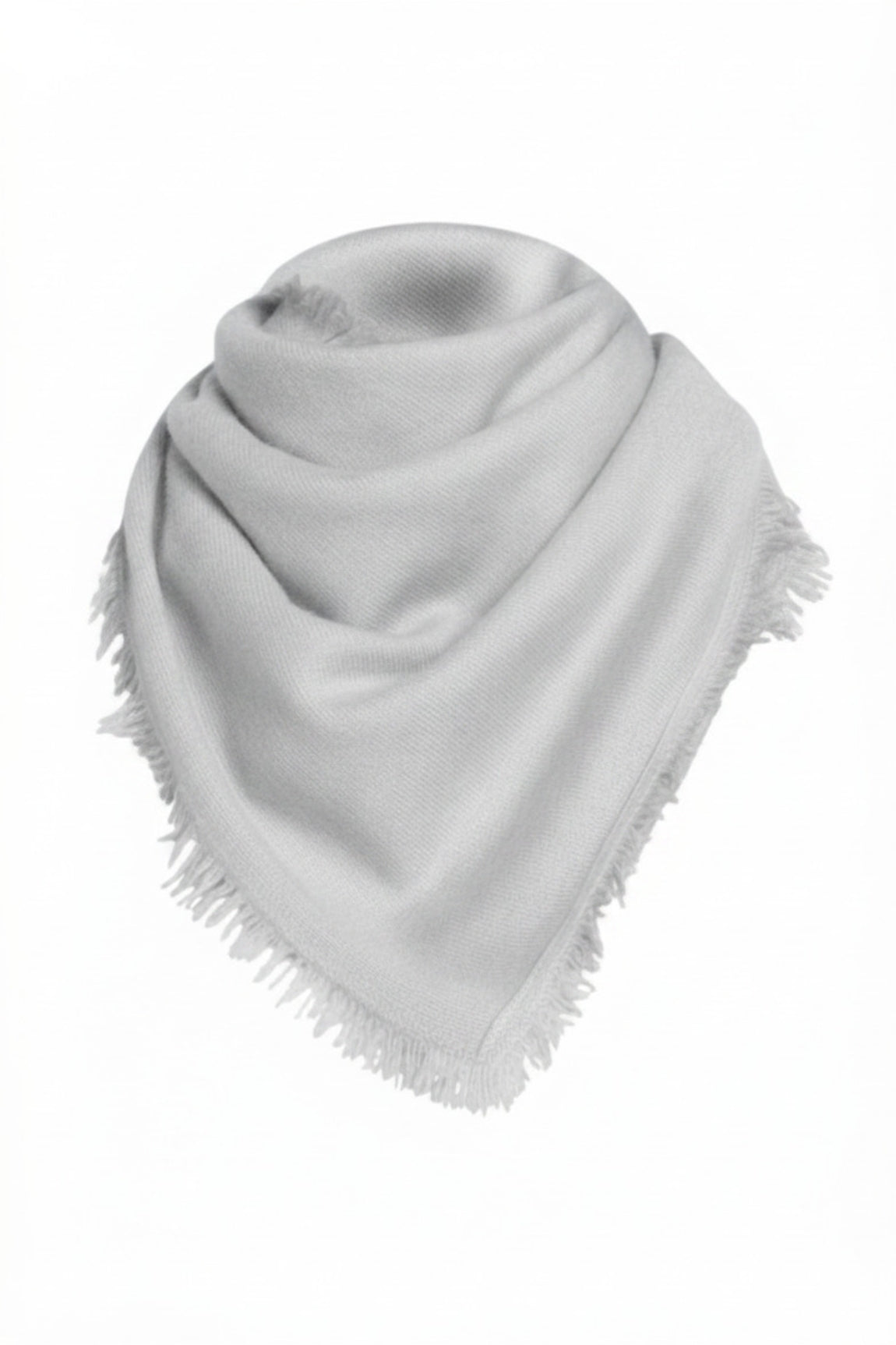 ÉCHARPE CACHEM. FINES FRANGES LT GREY 23231 LT GREY