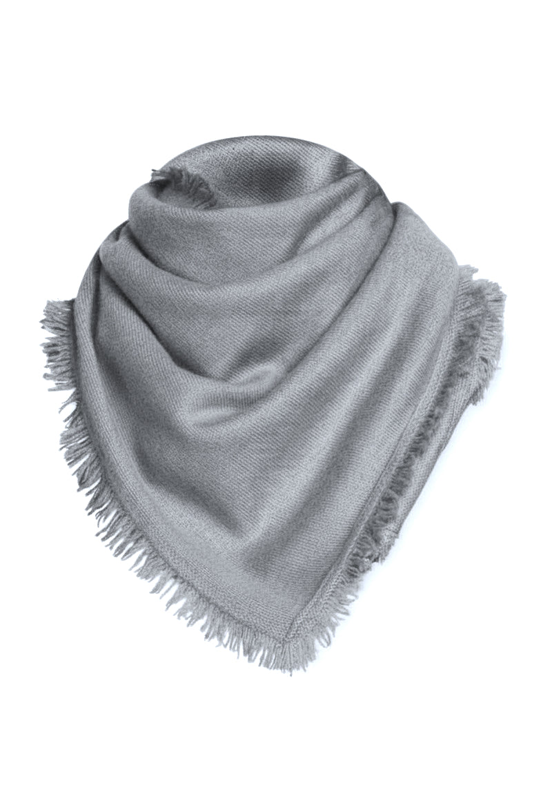 ÉCHARPE CACHEM. FINES FRANGES MED GREY 21028 MED GREY