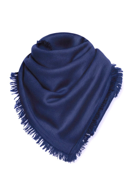 ÉCHARPE CACHEM. FINES FRANGES NIGHT BLUE 21536 NIGHT BLUE
