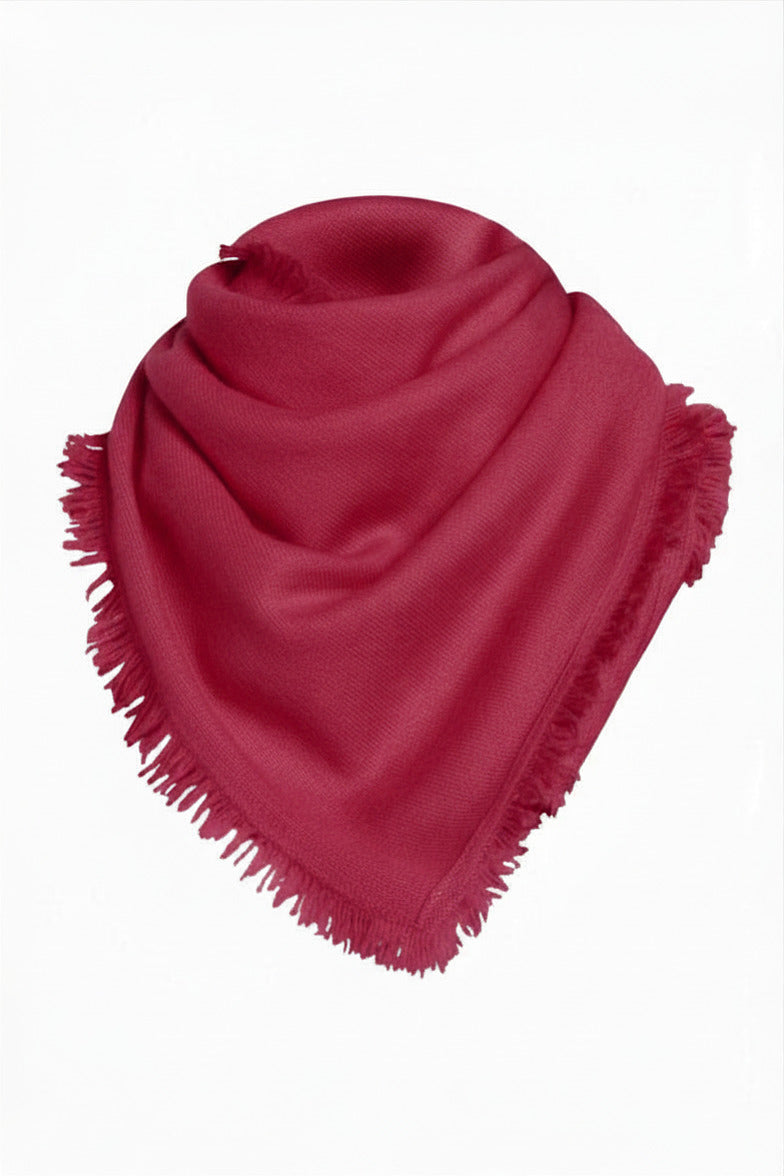 ÉCHARPE CACHEM. FINES FRANGES RASPBERRY 21540 RASPBERRY