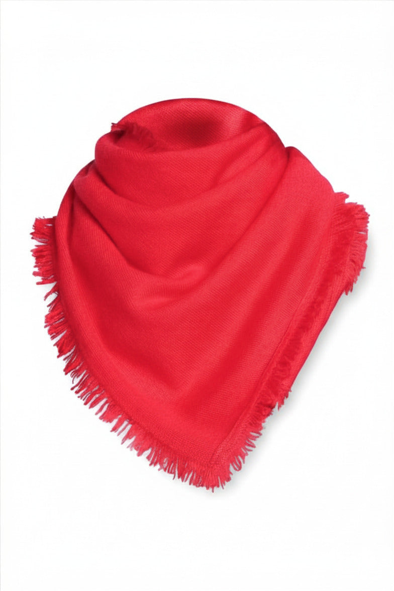 ÉCHARPE CACHEM. FINES FRANGES RED 21531 RED