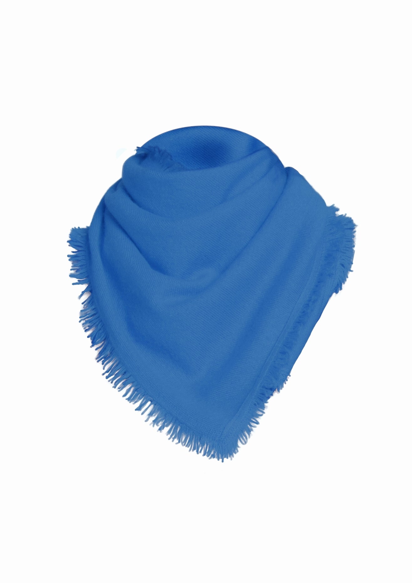 ÉCHARPE CACHEM. FINES FRANGES TURQUOISE BLUE 22511 TURQUOISE BLUE