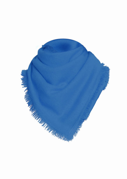 ÉCHARPE CACHEM. FINES FRANGES TURQUOISE BLUE 22511 TURQUOISE BLUE