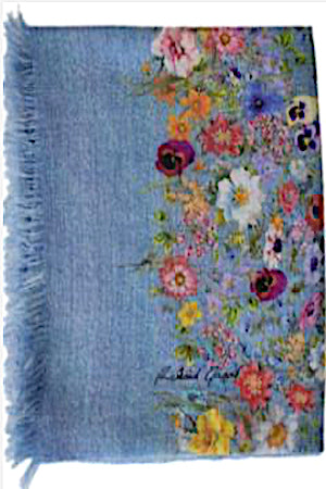 ETOLE IMPRIMEE CACHEMIRE-SOIE JEANS