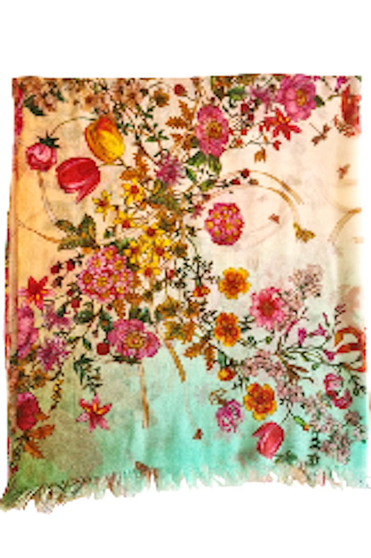 ETOLE IMPRIMÉE CACHEMIRE-SOIE VAR. 1