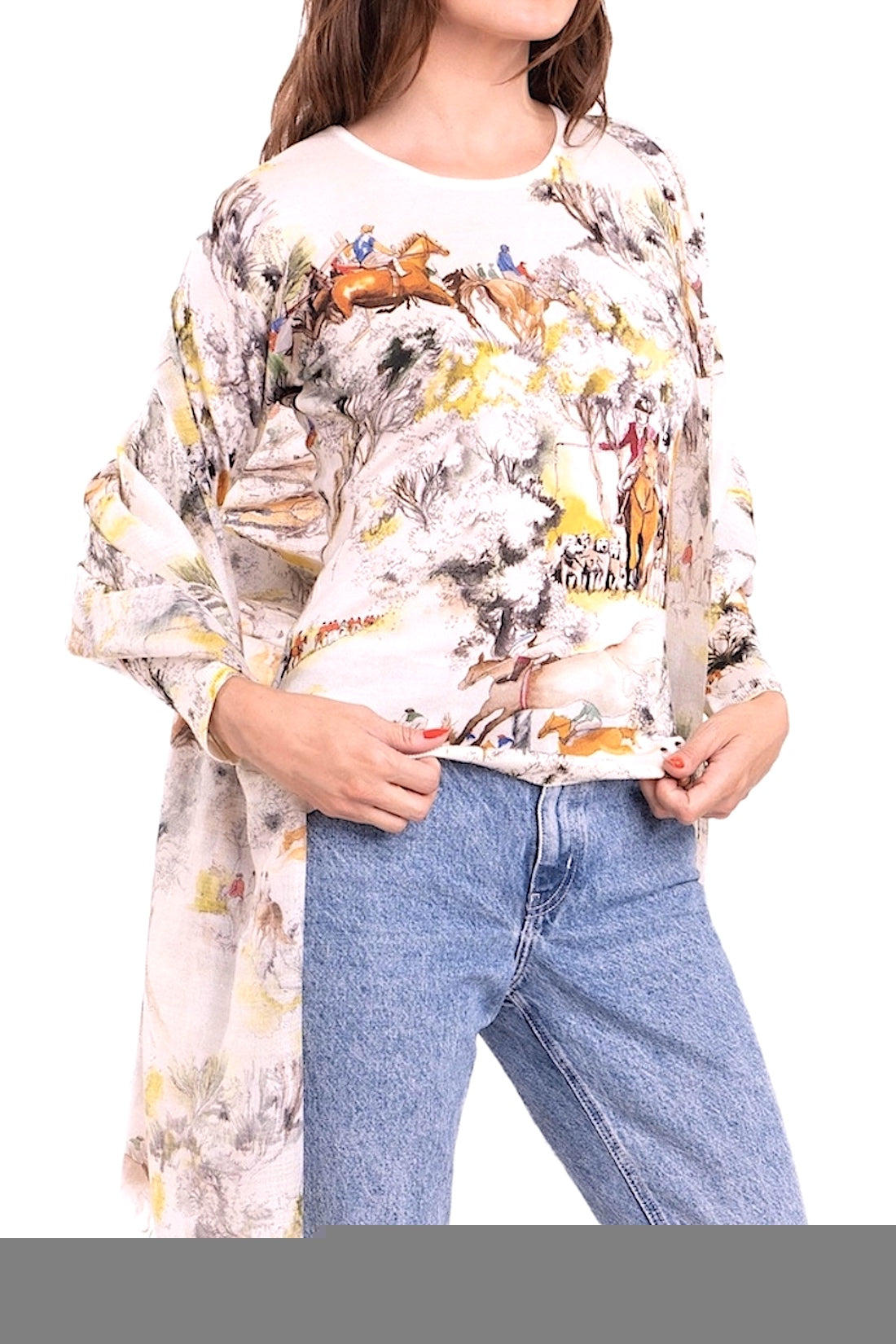 ETOLE IMPRIMÉE CACHEMIRE-SOIE VAR1