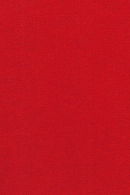 FITTED CASHMERE VEE NECK 1FM9 RED