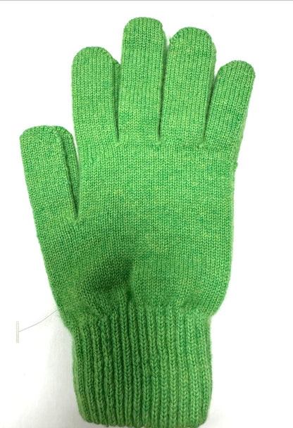 GANTS UNIS CACHEMIRE 2-FILS GREEN APPLE GREEN