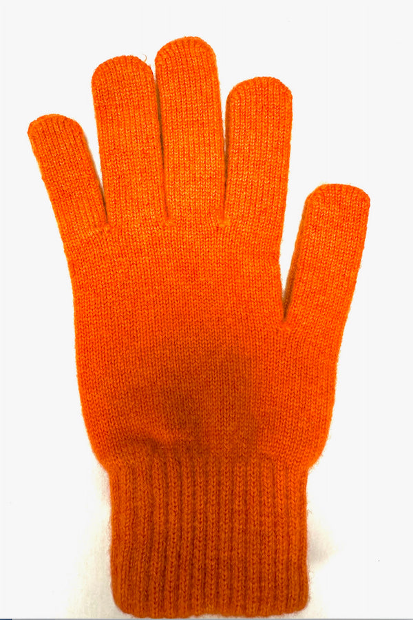 GANTS UNIS CACHEMIRE 2-FILS ORANGE ORANGE