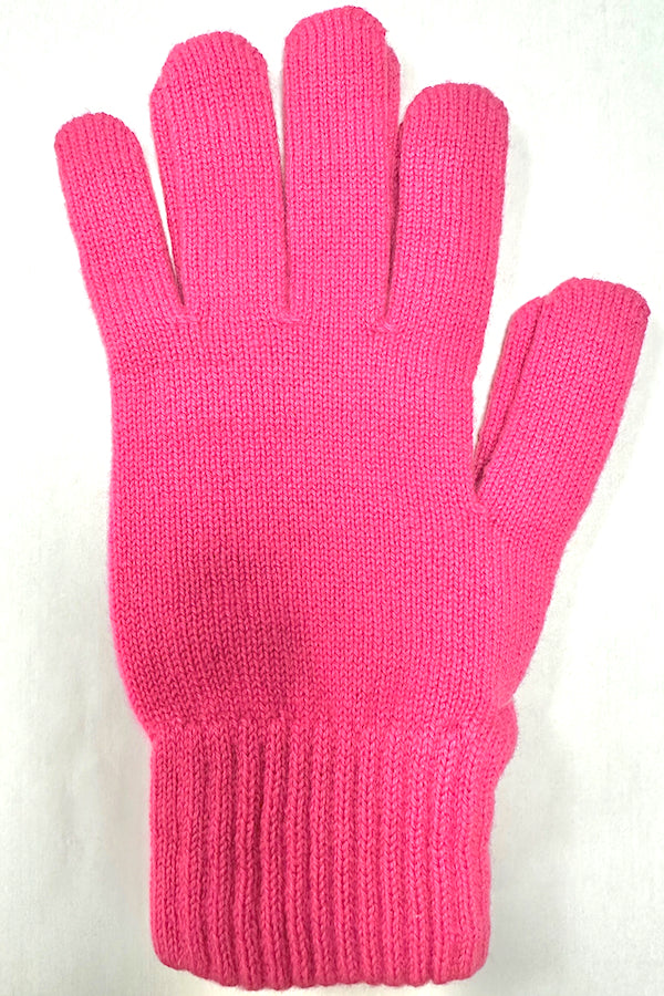 GANTS UNIS CACHEMIRE 2-FILS PINK INDIAN PINK