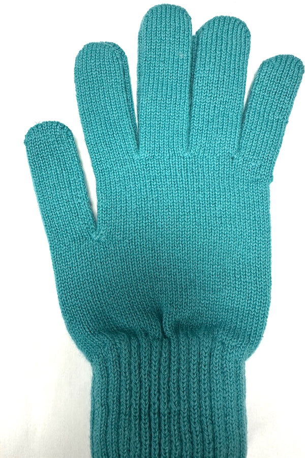 GANTS UNIS CACHEMIRE 2-FILS TURQUOISE TURQUOISE