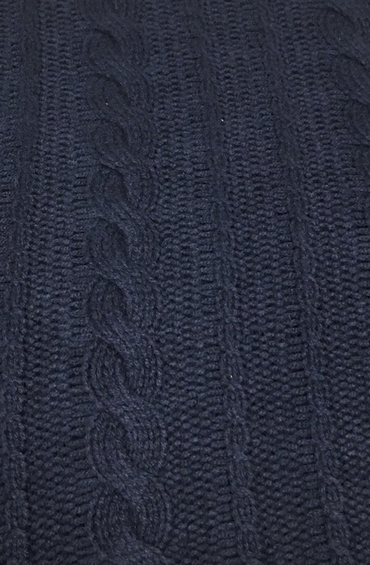 GRANDE COUVERTURE A TORSADES NAVY 1931R NAVY