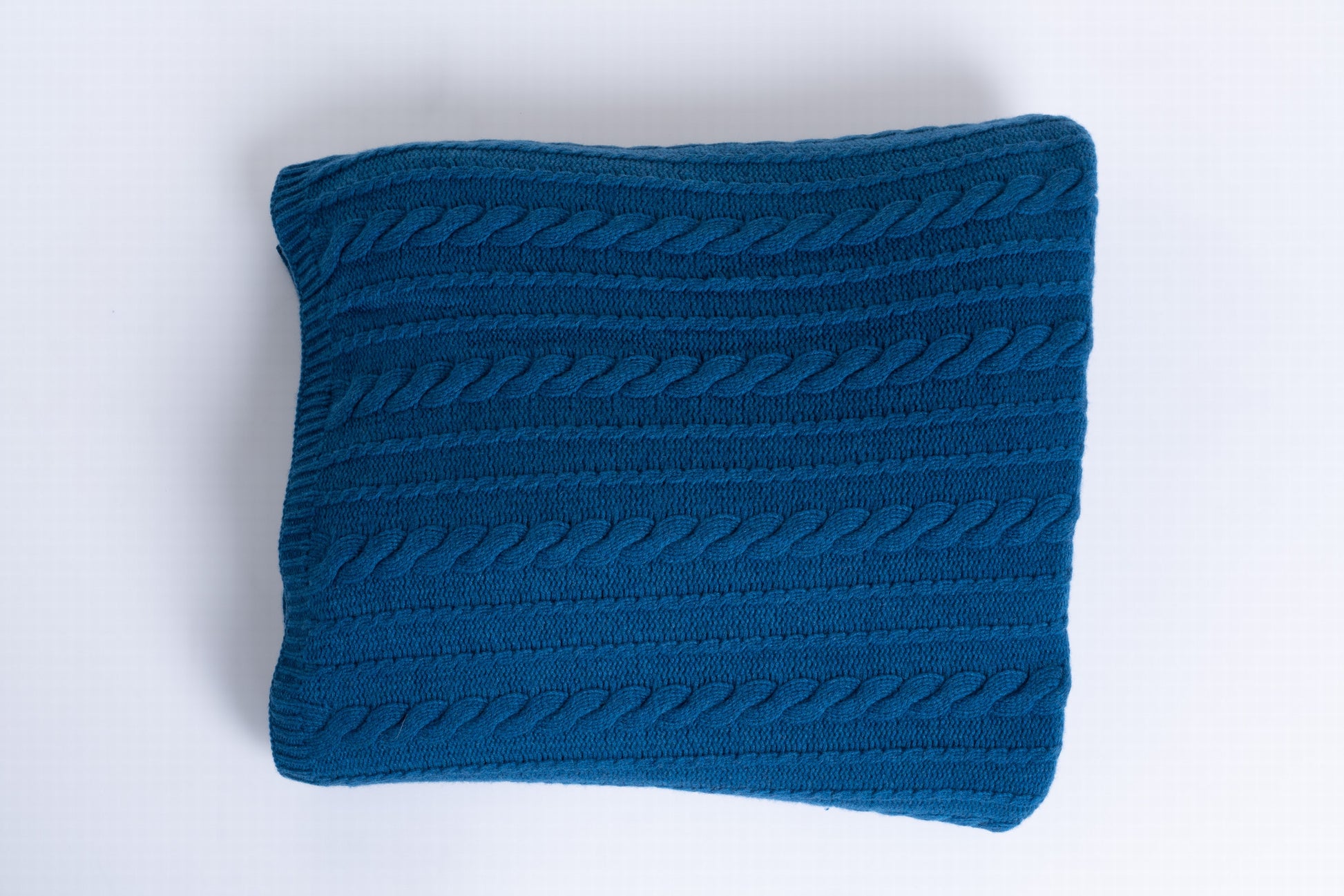 GRANDE COUVERTURE A TORSADES NAVY