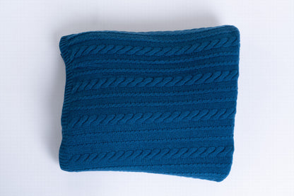 GRANDE COUVERTURE A TORSADES NAVY