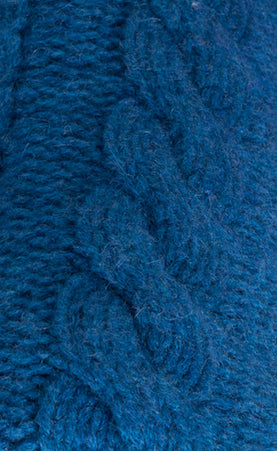 GRANDE COUVERTURE A TORSADES NAVY