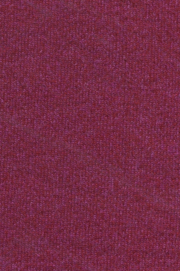 LONG CARD. CACHEMIRE COL CHÂLE PLUM 60034 PLUM