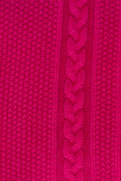 LONG CARD. V MAILLE IRLANDAISE FUSHIA 25252 FUSHIA