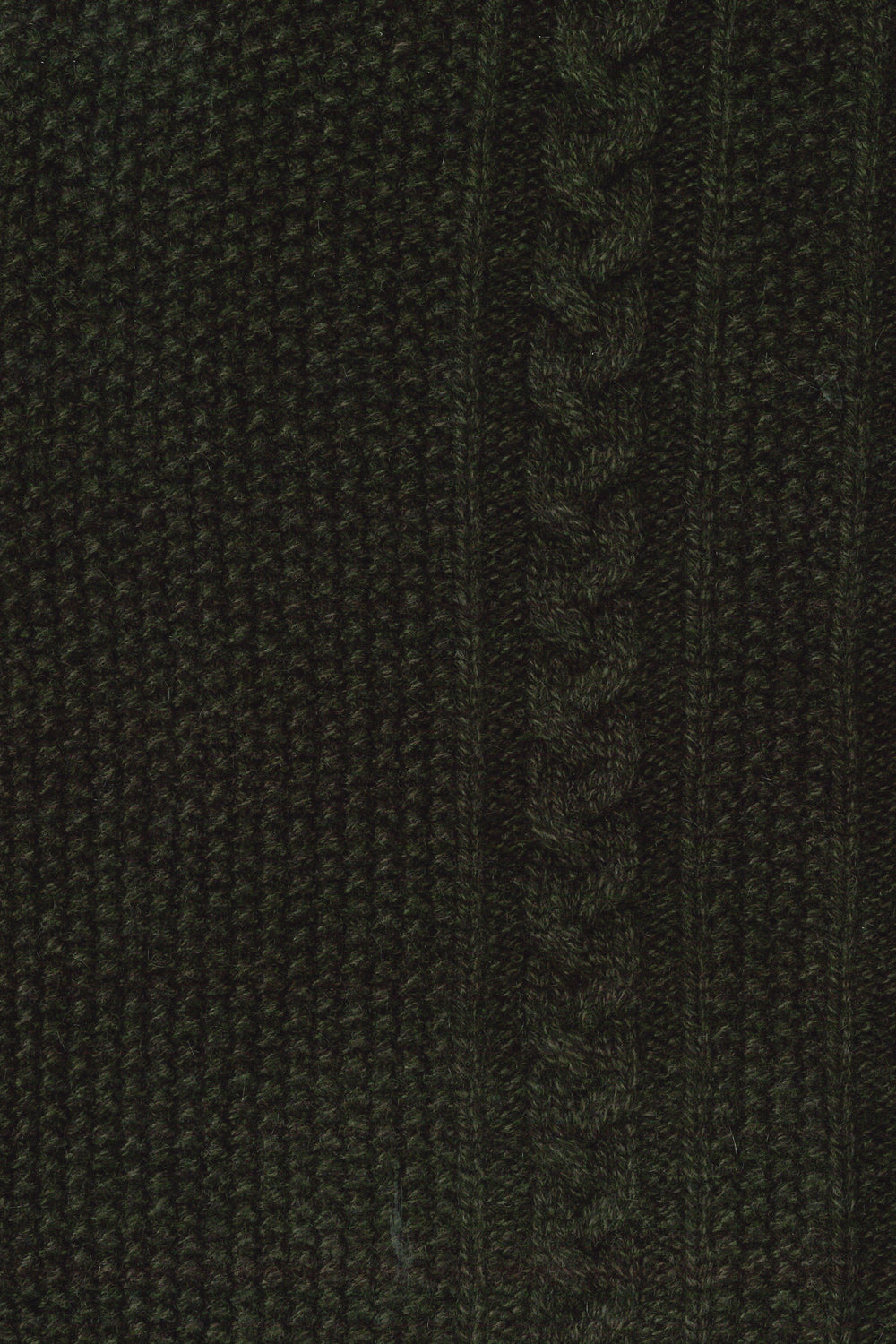LONG CARD. V MAILLE IRLANDAISE KAKI MARL 10977 KAKI MARL