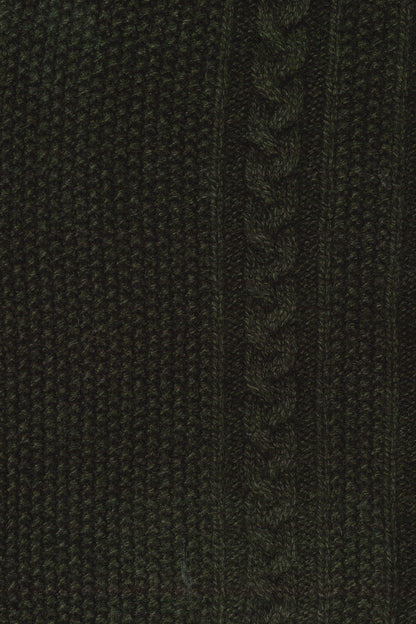 LONG CARD. V MAILLE IRLANDAISE KAKI MARL 10977 KAKI MARL