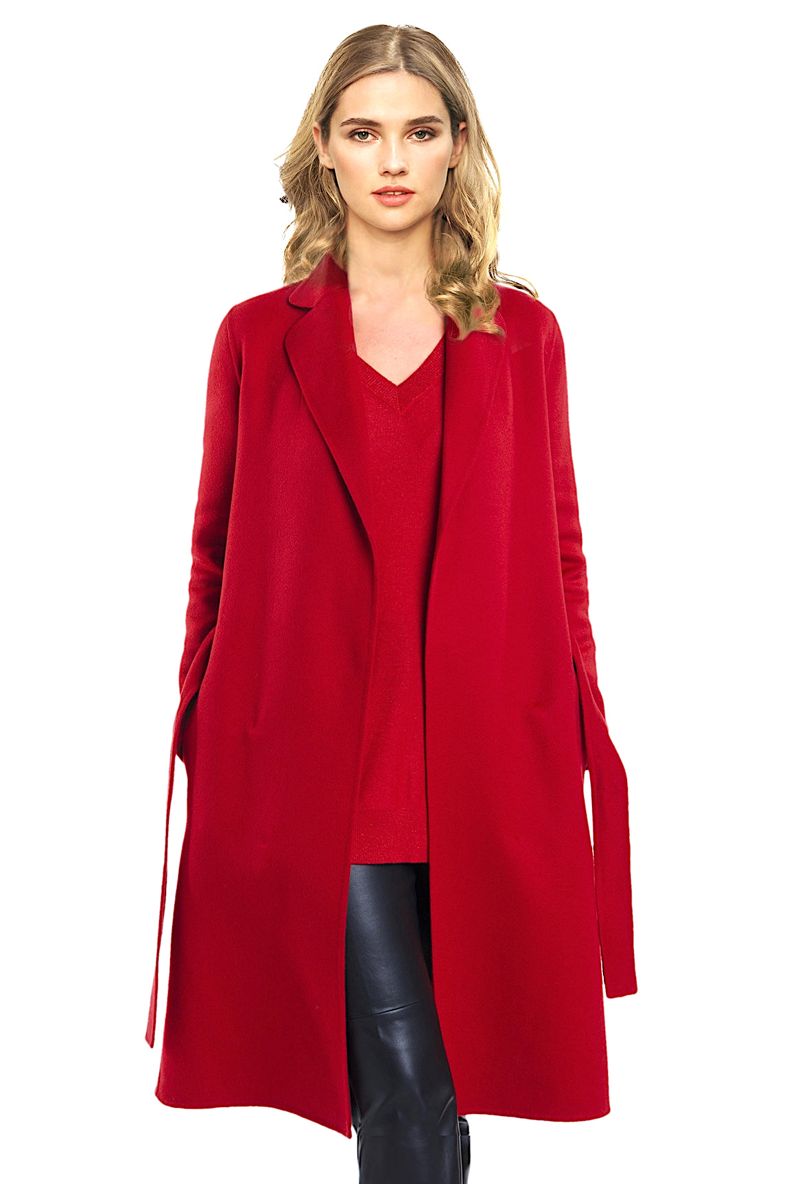 LONG MANTEAU CACHEMIRE LILAC 54366 LILAC