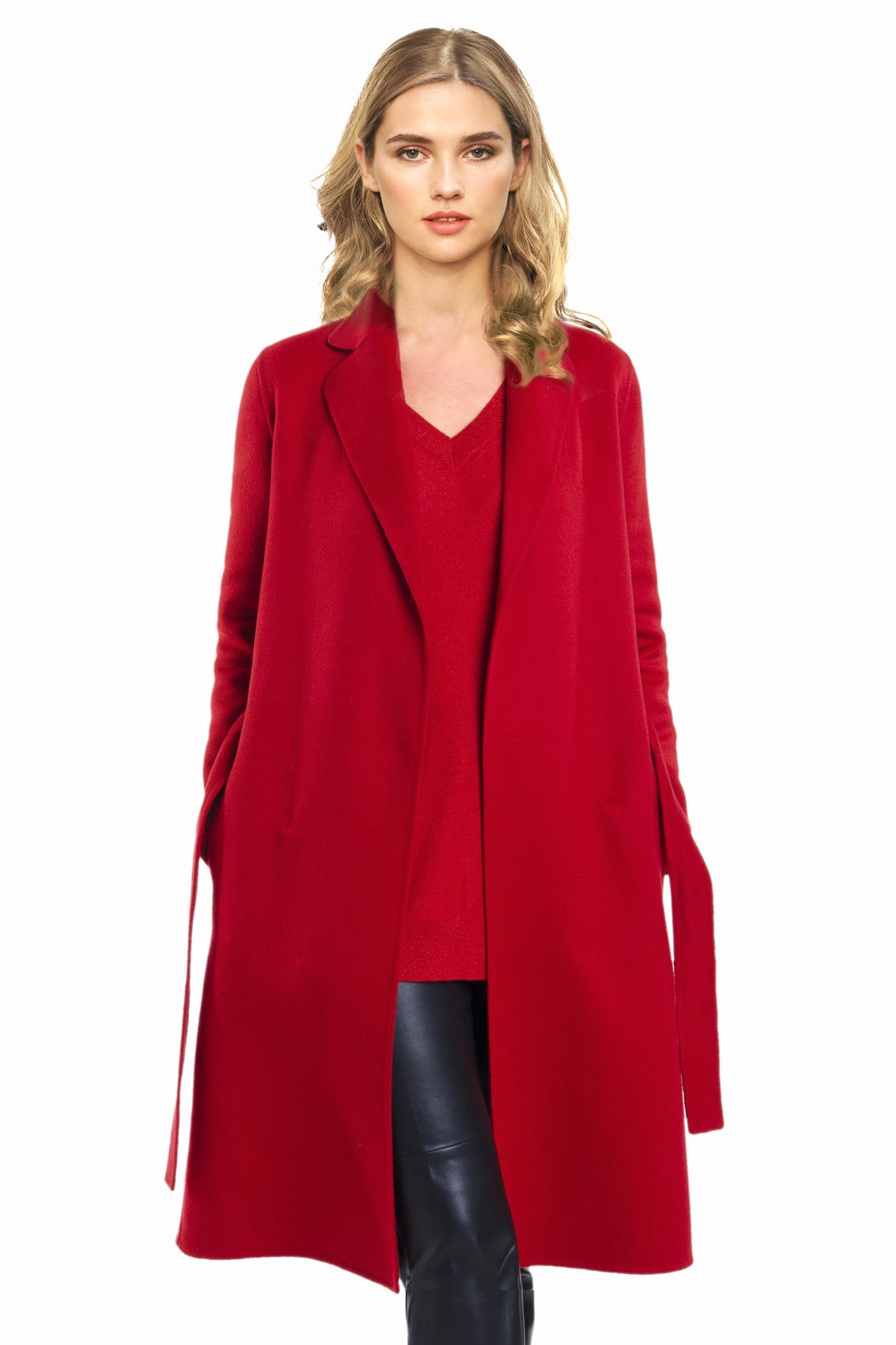 LONG MANTEAU CACHEMIRE RED