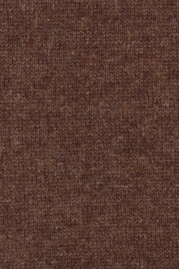 MANTEAU 3/4 UNI CACHEMIRE GLAZED BROWN 3A60 GLAZED BROWN