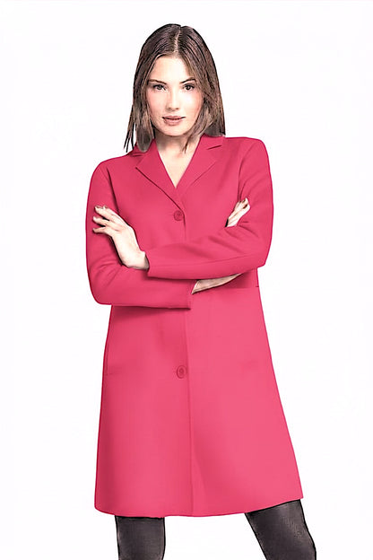 MANTEAU CACHEMIRE DOUBLE FACE STRAWBERRY 54674 STRAWBERRY