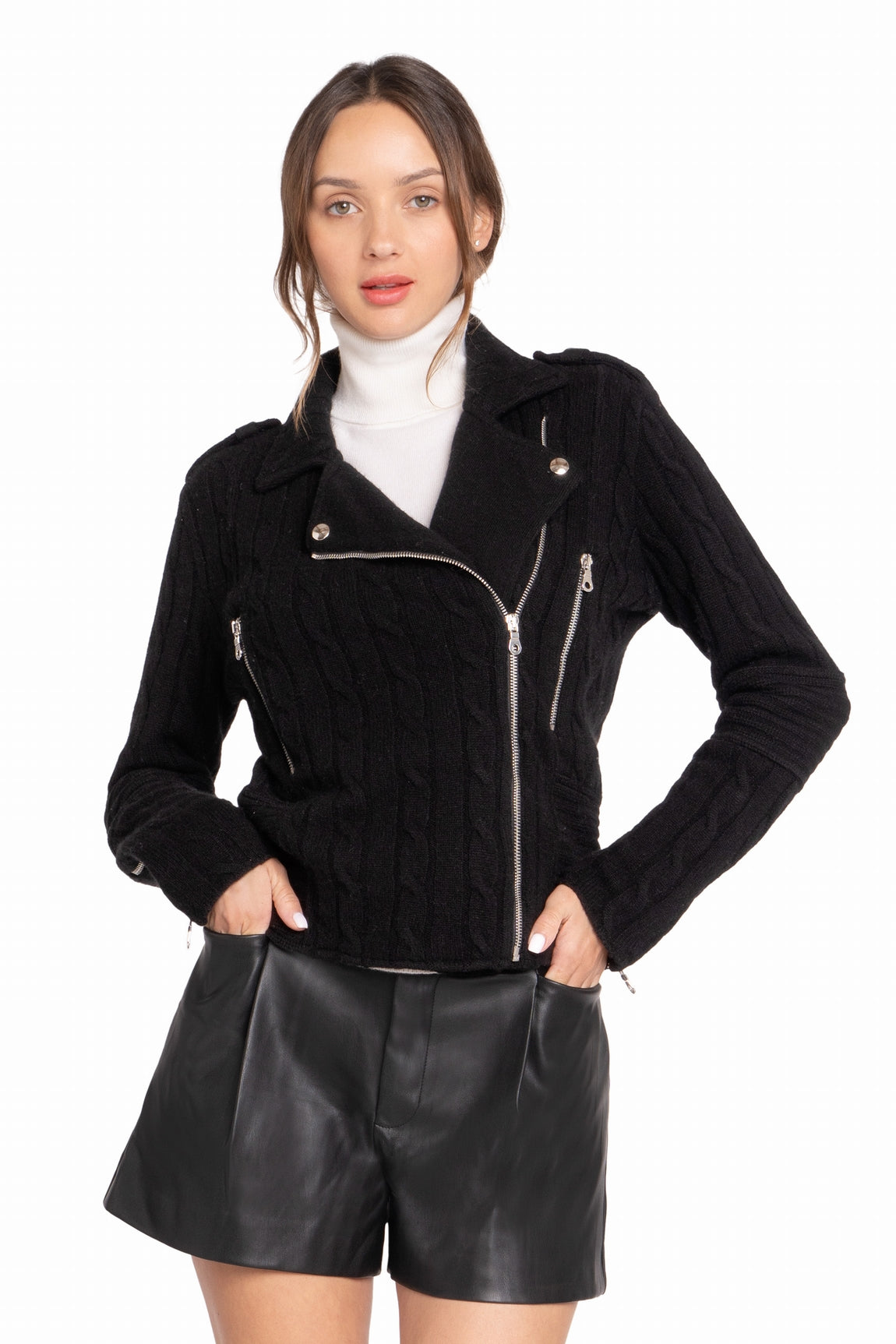 PERFECTO CACHEMIRE À TORSADES BLACK 8010 BLACK