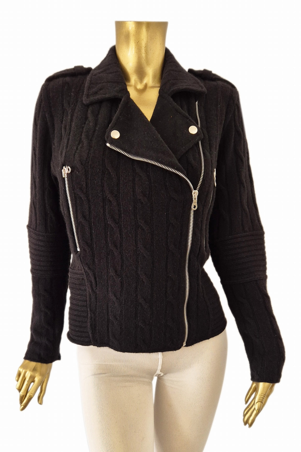 PERFECTO CACHEMIRE À TORSADES DK GREEN