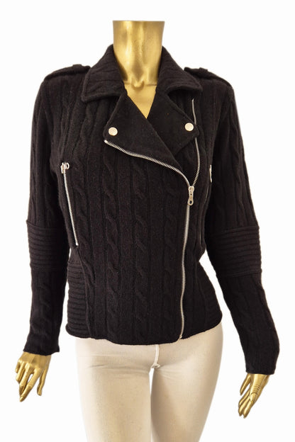 PERFECTO CACHEMIRE À TORSADES WHITE