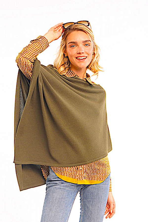 PONCHO CACHEMIRE UNI LILAC 709213 LILAC